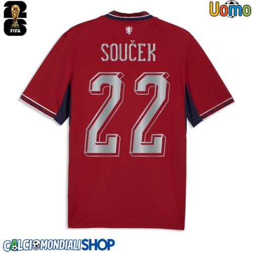 Maglie da calcio Repubblica Ceca Tomas Soucek #22 Prima Maglia Mondiali 2026  Manica Corta